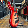 Spector Euro 4 CST Bass Guitar Natural Red Burst Gloss w/Padded Gig Bag