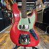 Fender Custom Shop 1963 Jazz Bass Journeyman Relic Aged Fiesta Red w/Matching Headstock, Hard Case