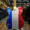 Fender Limited Edition Buck Owens Telecaster Red, Silver and Blue Sparkle w/Deluxe Hardshell Case