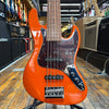 Sadowsky MetroExpress Vintage JJ 5-string Bass Guitar Solid Candy Apple Orange Metallic w/Padded Gig Bag