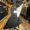 Epiphone Goth '58 Explorer Electric Guitar 2012 Pitch Black w/EMG Pickups, Padded Gig Bag