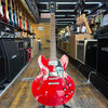 Burny (Japan) RSA-65 Semi-Hollow Electric Guitar 2015 Cherry Red w/Gotoh Relic Tailpiece, Hard Case