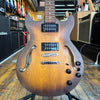 Ibanez AM73B Semi-Hollow Electric Guitar 2020 Flat Tobacco Burst w/Ibanez Hard Case