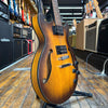 Ibanez AM73B Semi-Hollow Electric Guitar 2020 Flat Tobacco Burst w/Ibanez Hard Case
