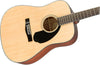 Fender CD-60S Solid Top Dreadnought Acoustic Guitar Natural