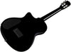 Cordoba Stage Nylon-string Acoustic-electric Guitar Black Burst w/Padded Gig Bag