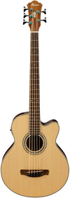 Ibanez AEB105E 5-String Acoustic-Electric Bass Natural High Gloss