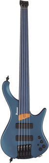 Ibanez Standard EHB1005F Fretless 5-string Bass Guitar Arctic Ocean Matte w/Padded Gig Bag