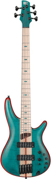 Ibanez SR Premium 5-string Electric Bass Caribbean Green Low Gloss w/Padded Gig Bag