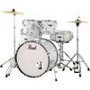 Pearl Roadshow RS525SC/C 5-piece Complete Drum Set with Cymbals Pure White