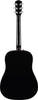 Fender CD-60S Solid Top Dreadnought Acoustic Guitar Black