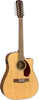 Fender CD-140SCE 12-String Solid Spruce/Ovangkol Dreadnought Acoustic-Electric w/Hard Case