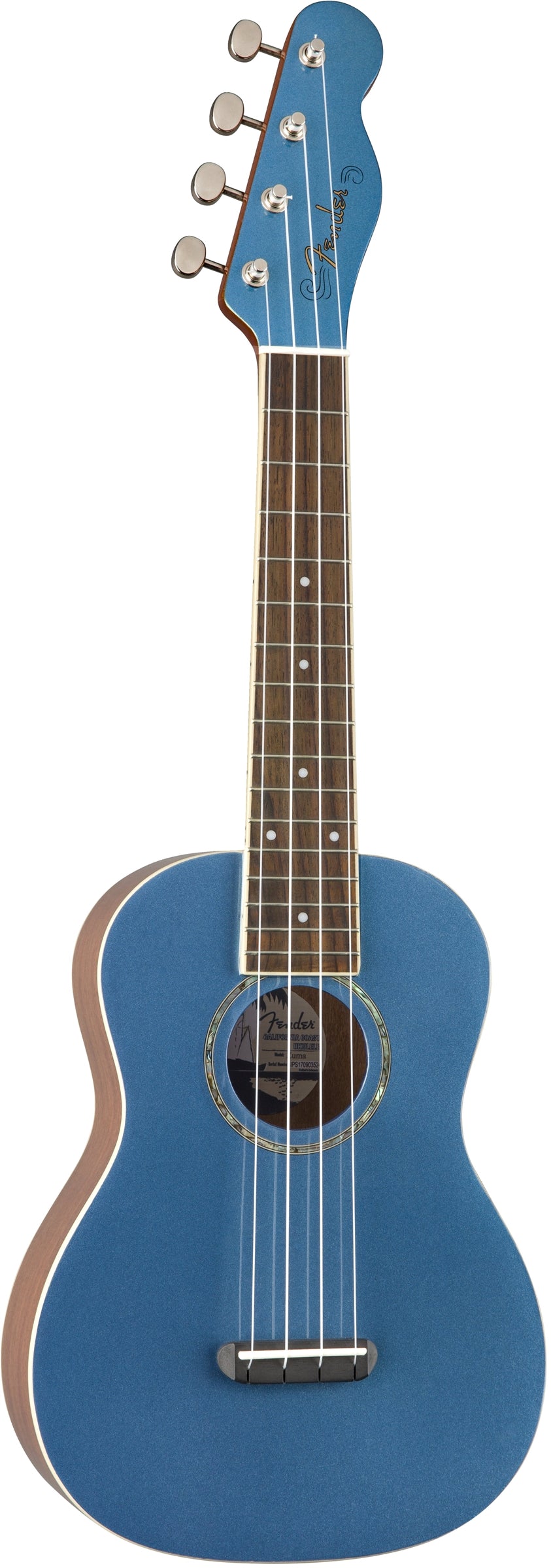 Fender Zuma Classic Concert Ukulele Lake Placid Blue Music Makers