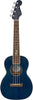 Fender Dhani Harrison Uke Sapphire Blue Transparent w/Padded Gig Bag