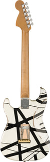 EVH Striped Series '78 Eruption Solid Body White with Black Stripes Relic w/Padded Gig Bag