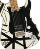 EVH Striped Series '78 Eruption Solid Body White with Black Stripes Relic w/Padded Gig Bag