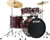 Tama Imperialstar IE52C 5-piece Complete Drum Set w/Snare Drum, Meinl Cymbals Burgundy Walnut Wrap