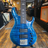 Paul Reed Smith Grainger 5-string Bass Guitar Blue Matteo w/10-Top, Rosewood Fingerboard, Hard Case