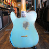 Fender Custom Shop LTD '60 Tele Custom Heavy Relic Aged Daphne Blue over 3-Color Sunburst