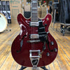 Guild MIK Starfire V Semi-hollow with Guild Vibrato 2014 Transparent Cherry Red w/Original Hard Case