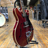 Guild MIK Starfire V Semi-hollow with Guild Vibrato 2014 Transparent Cherry Red w/Original Hard Case