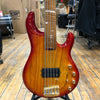 Ernie Ball Music Man StingRay5 Special Fretless Ball Family Reserve (BFR) Fuego w/Hard Case