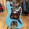 Fender Custom Shop '66 Jazz Bass Journeyman Relic Aged Daphne Blue w/Matching Headstock, Hard Case