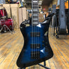 Jackson Kelly Bird JS3Q Bass Late 2010s Transparent Blue Burst
