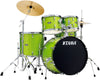 Tama Stagestar 5-piece Complete Drum Set Lime Green Sparkle