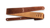Taylor 2.5" Embroidered Suede Guitar Strap Chocolate Brown