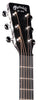 Martin DX Johnny Cash Signature Acoustic-Electric Dreadnought Jett Black w/Padded Gig Bag