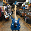 ESP LTD MH-203QM See Thru Blue w/Floyd Rose