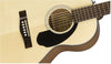 Fender CP-60S Spruce/Mahogany Parlor Acoustic Natural