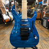 ESP LTD MH-203QM See Thru Blue w/Floyd Rose