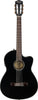 Fender CN-140SCE Nylon Concert Acoustic-Electric Black w/Hard Case