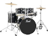 Pearl Roadshow 5-piece Complete Drum Set with Cymbals Jet Black