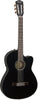 Fender CN-140SCE Nylon Concert Acoustic-Electric Black w/Hard Case