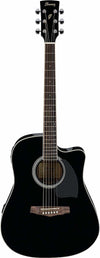Ibanez PF15ECE Dreadnought Acoustic-Electric Gloss Black