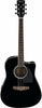 Ibanez PF15ECE Dreadnought Acoustic-Electric Gloss Black